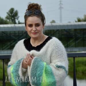 ręczne wykonanie swetry sweter oversize handmade