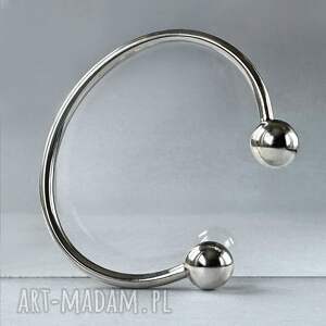 bransoletka bangle z kulkami 12 mm, biżuteria autorska
