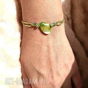 aquatic plant perła słodkowodna lapis lazuli delikatna bransoletka pleciona