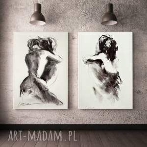 Komplet Inkografii 70x50, nad łóżko, obrazy do salonu
