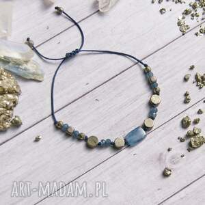 handmade amulet - koncentracja, kreatywność - kyanit
