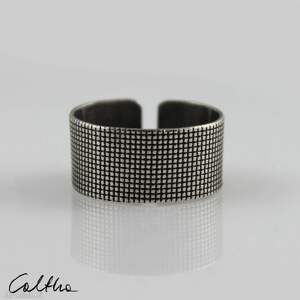 płótno - srebrna obrączka 191007-03