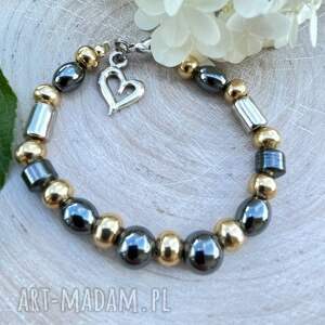 w klimacie retro w210, bransoletka - hematytem