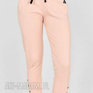 spodnie skinny gloria różowe midi, sportowe mini, komplety