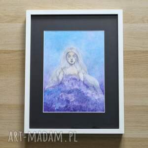 Lukrecja kobiecy portret. Ela Jankowska, akwarela na papierze