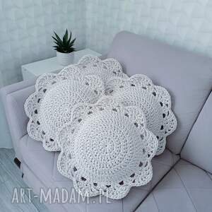 handmade poduszki poduszka dekoracyjna szydełkowa 40cm