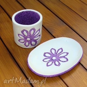 handmade ceramika komplet łazienkowy
