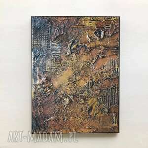 golden - wielkoformatowy obraz na płótnie abstrakcyjny art&texture™