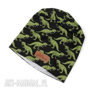 czapka dinozaury ciepła beanie unisex, prezent