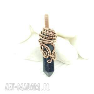Wisiorek z nocą kairu - miedziana biżuteria handmade