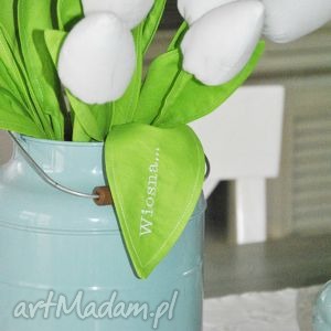 ręcznie wykonane dekoracje urodzinowe wiosenne tulipany 12 sztuk