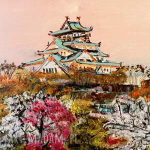 obraz akrylowy sakura w japonii, krajobraz, pejzaż
