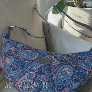 torebka crossbody półsiężyc paisley, listonoszka prezent