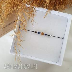 panna bransoletka dla znaku zodiaku, kamienie naturalne jaspis, lapis lazuli