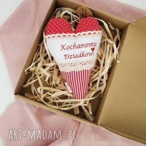 SERCE ZAWIESZKA Z HAFTEM prezent na DZIEŃ DZIADKA