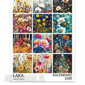 kalendarz 2026 łąka 15x21 cm roślinami, prezent, prezent
