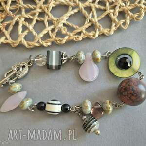 bransoletka boho e długość uniwersalna box w1 etno, kamienie folk