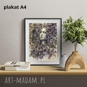 Nimfa leśna - plakat A4 z akwarelowym motywem lasu