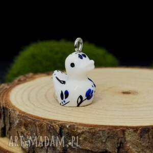 z mini zwierzątkami, wisiorek, zawieszka kaczka