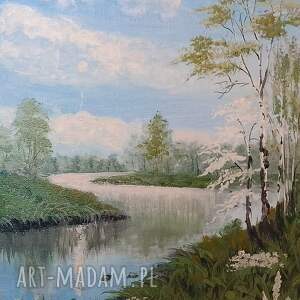 Prezent ZESTAW AKRYLOWO OLEJNYCH OBRAZÓW - DYPTYK KONTRAST ZIMA LATO