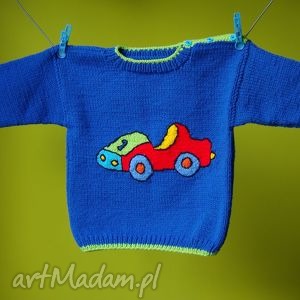 handmade sweterek "auto"