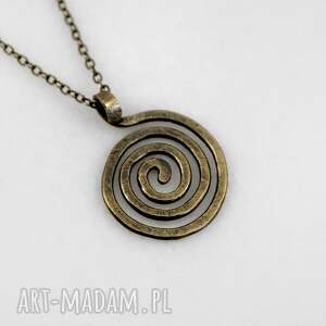 Wężowy - wisior (2510 08) ooak, mosiężny wisiorek