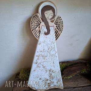 anioł ceramiczny - pula, prezent, chrzest, aniołek, komunia, ślub