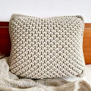poduszka dekoracyjna ze sznurka bawełnianego, poduszka
