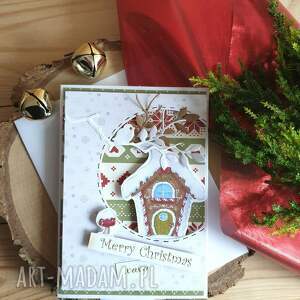 scrapbooking kartki merry #1 kartka, święta bożego narodzenia kartka świąteczna