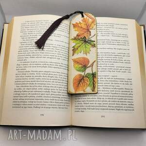 zakładka drewniana do książki z jedwabnym chwostem rekodzielo, prezent urodziny