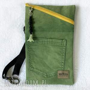 handmade torebki torebka zielony jeans ucycling 07