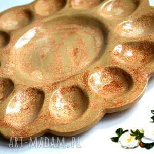 handmade ceramika patera na jajka