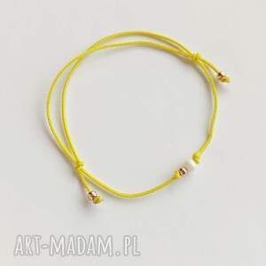 serduszko wisiorek, sznurek, perła, regulowana