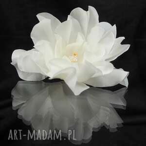 jedwabny kwiat 3 - SELENIT akcesoria ozdoby do włosów