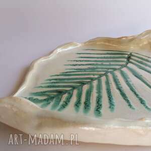 handmade ceramika "rajski" talerz
