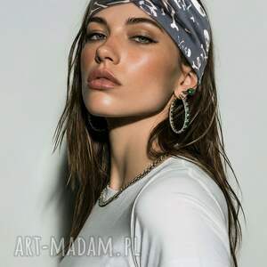 opaska uniwersalna dzianinowa turbanowa boks A1 rowe, damsk et czasz folk