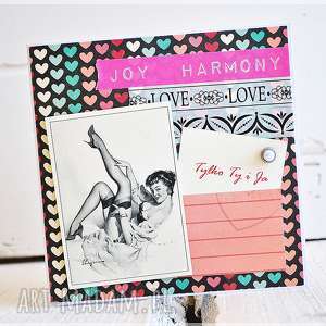 handmade scrapbooking kartki kartka walentynkowa