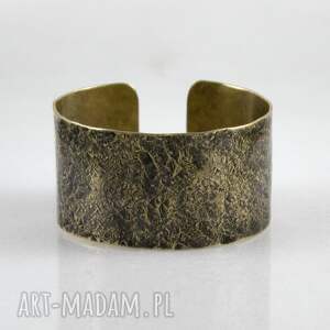 kamień - mosiężna bransoleta 2020-08 outlet, regulowana bransoletka, męska