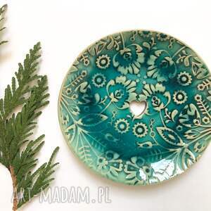 ceramika ana folkowa mydelniczka okrągła, indyjskie wzory