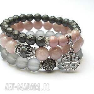 handmade grey and antique pink /10 - 2014/ - set