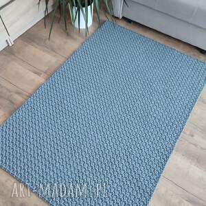 Dywan prostokątny szydełkowy ze sznurka 90x130 cm