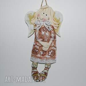 Prezent Nieśmiało powiem - aniołek z masy solnej, dekoracja