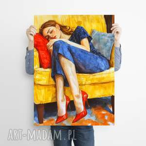 Prezent Czerwone szpilki - grafika na plakacie na A3, plakat