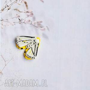 broszka motyl ćma, moda, przypinka, biżuteria roślinna