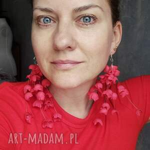 leciutkie kolczyki kwiaty rękodzieło wiesz, kolo, er bo dam