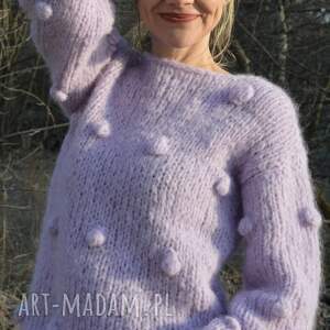 sweter handmade bąbelkami