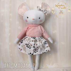 maskotki myszka lisa, przytulanka ręcznie szyta, prezent gotowy