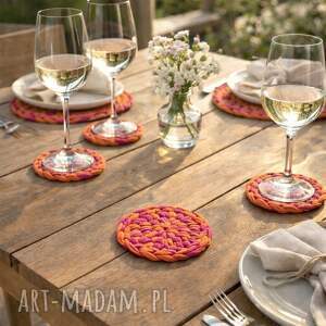 Zestaw 4 sztuk podkładek Sunset Muse, podkładka pod kubek