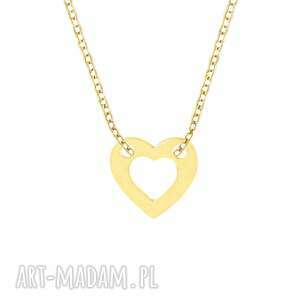 celebrate - heart 2 necklace g serce celebrytka
