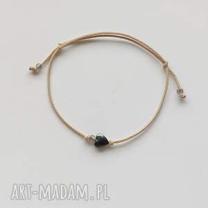 serduszko bransoletka, sznurek, regulowana, pod choinkę prezent